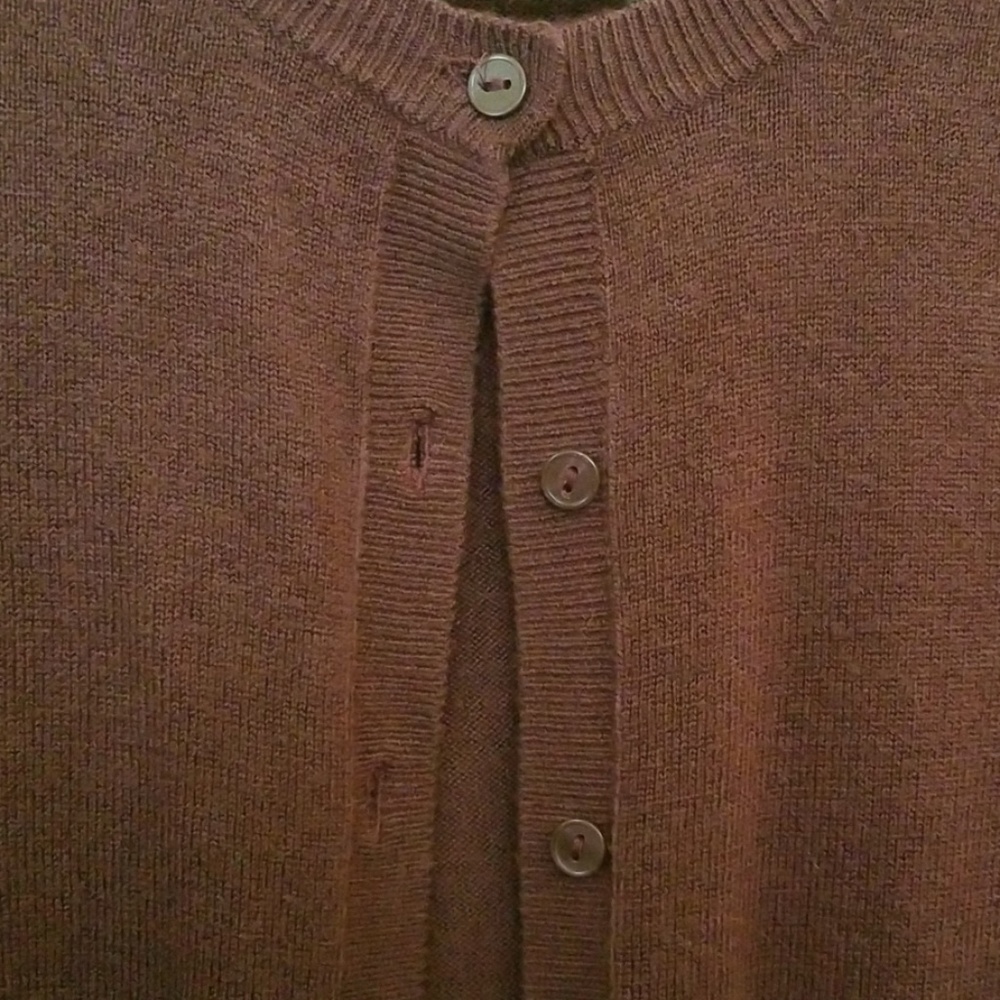 Croft & Barrow Maroon Cardigan - Picture 3 of 7